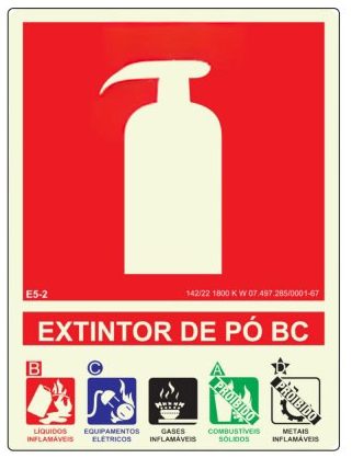 Placa E5-B — Legenda Pó BC